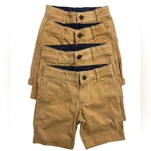 Boy’s Khaki Adjustable Waist Shorts Size 7 - Bundle of 4